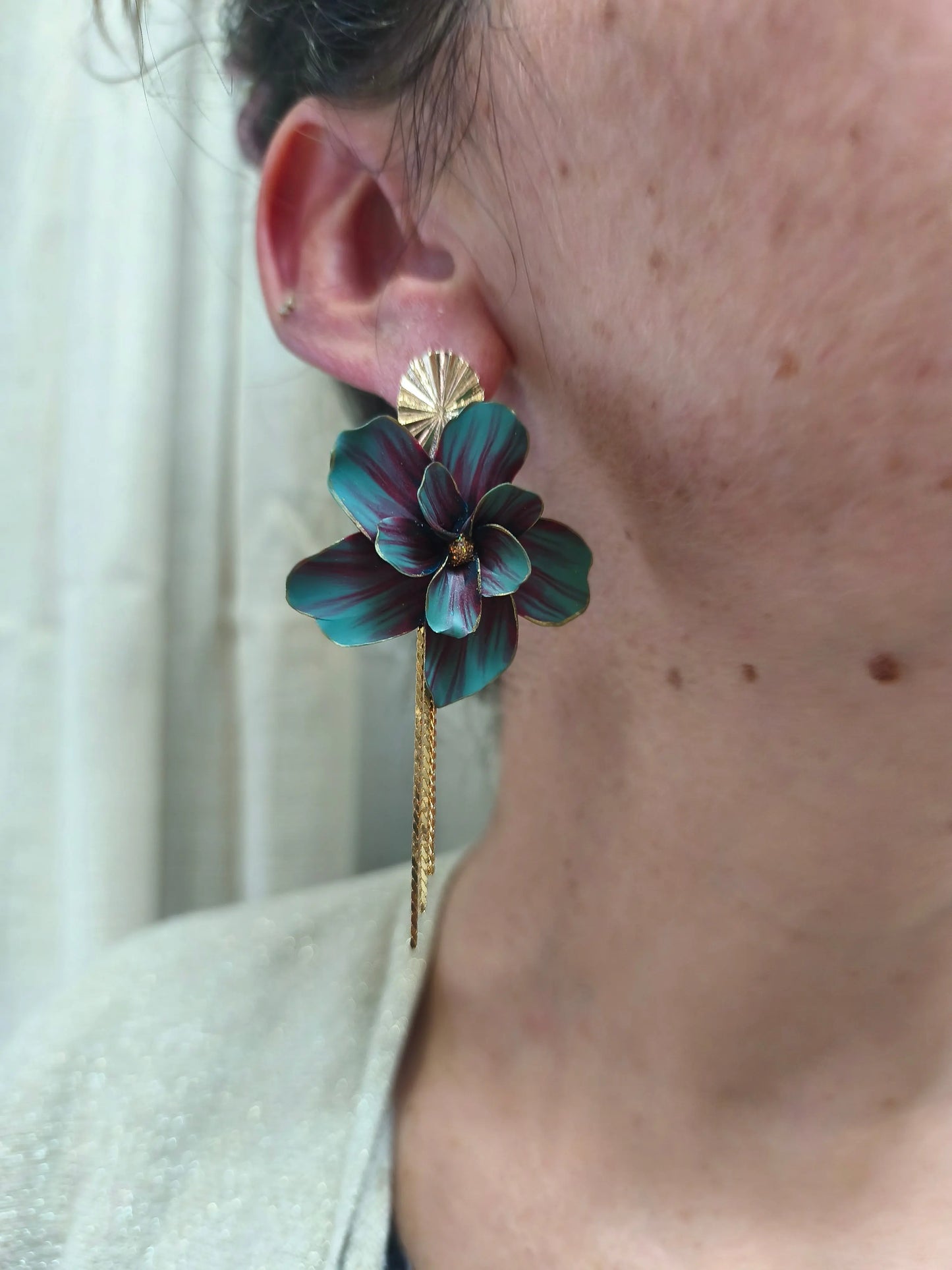 37- Boucles d'oreilles Nina Pistil Art