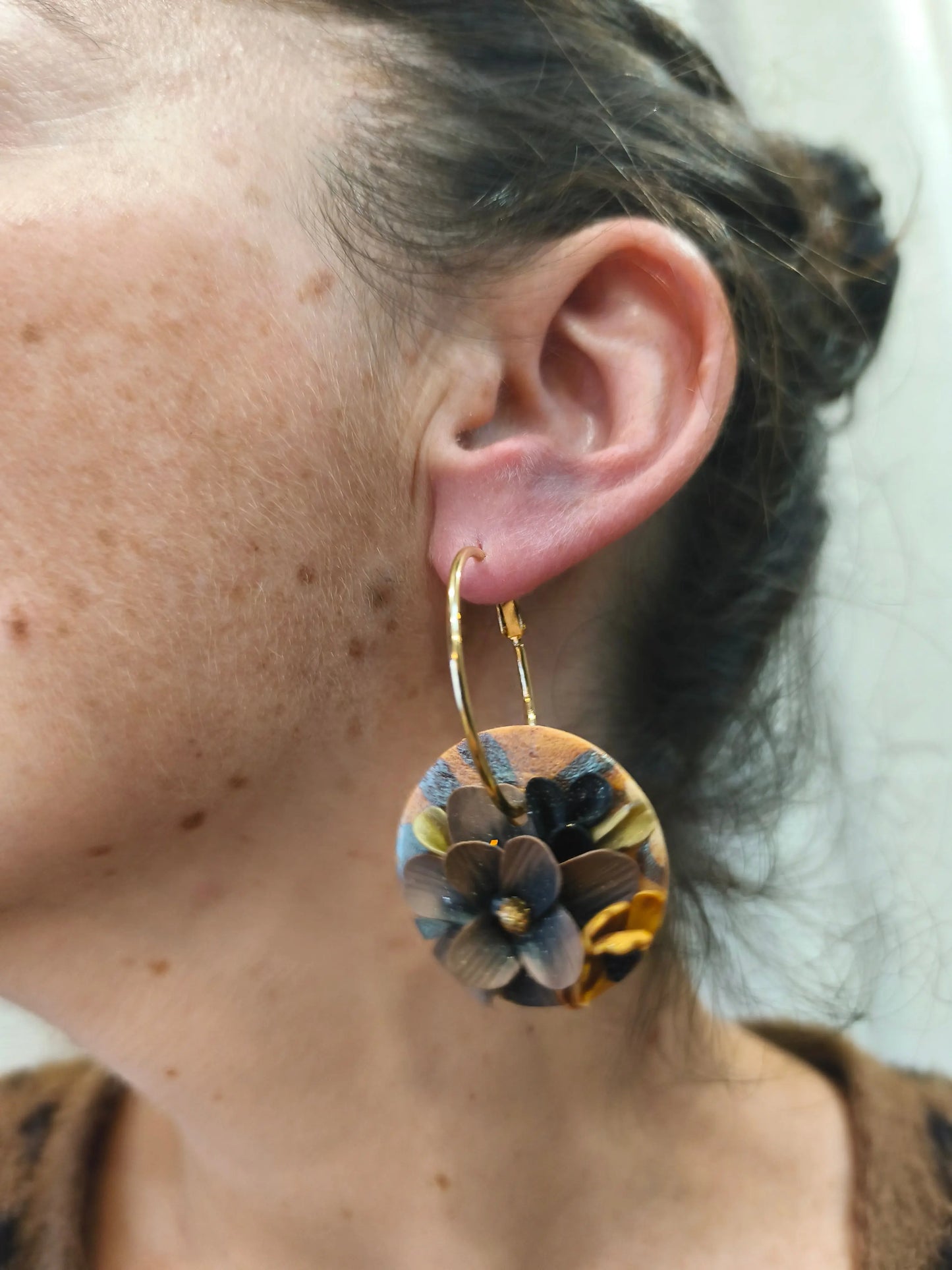 48- Boucles d'oreilles jardin Pistil Art