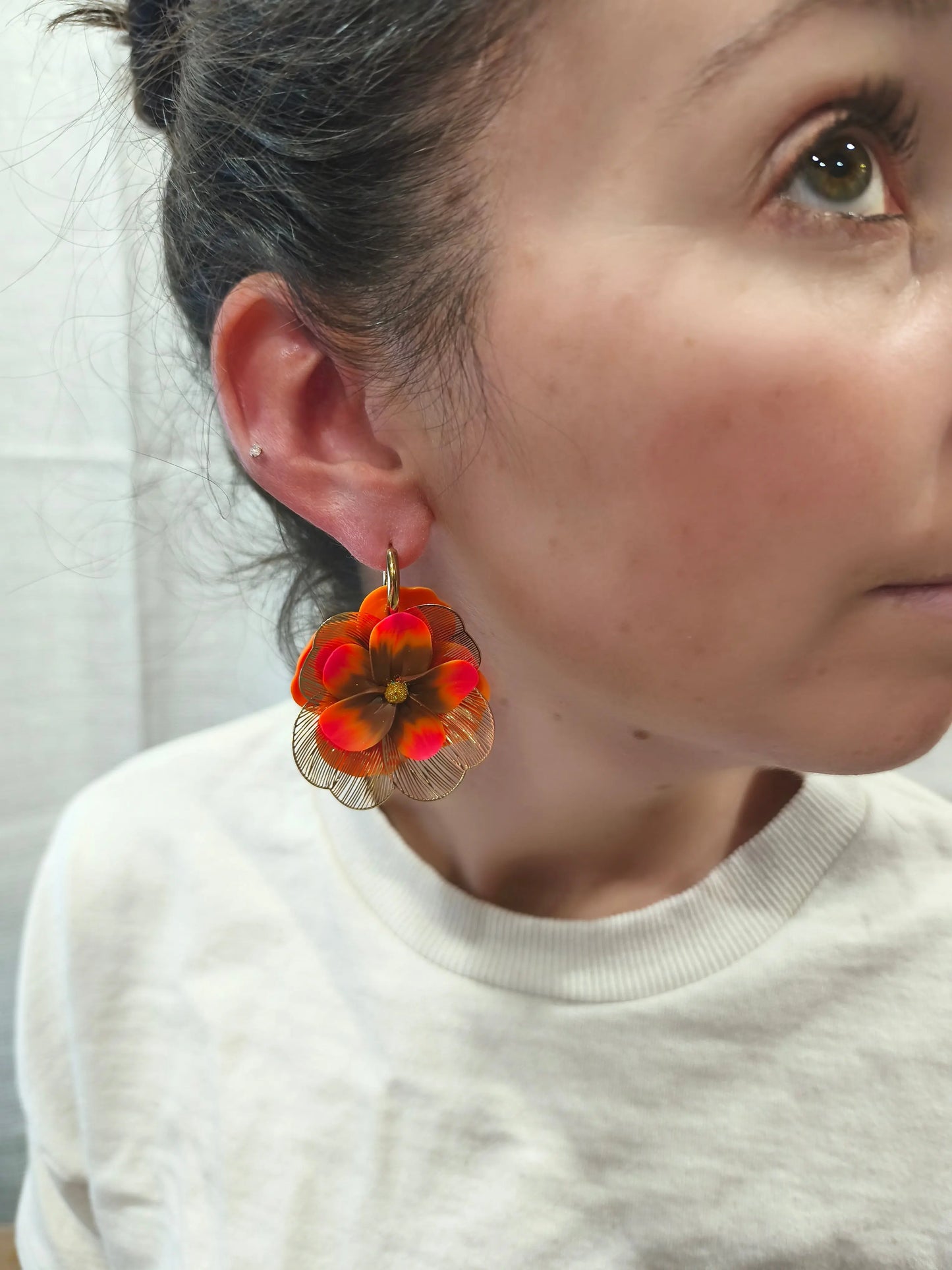 57- Boucles d'oreilles Mona Pistil Art