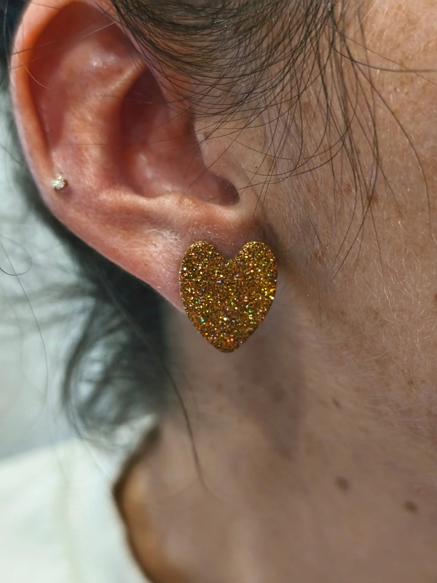 59- Puce coeur à paillettes Pistil Art