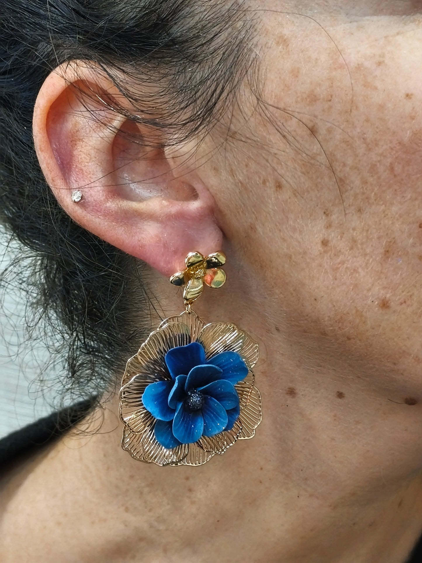 75- Boucle d'oreilles Coralie Pistil Art