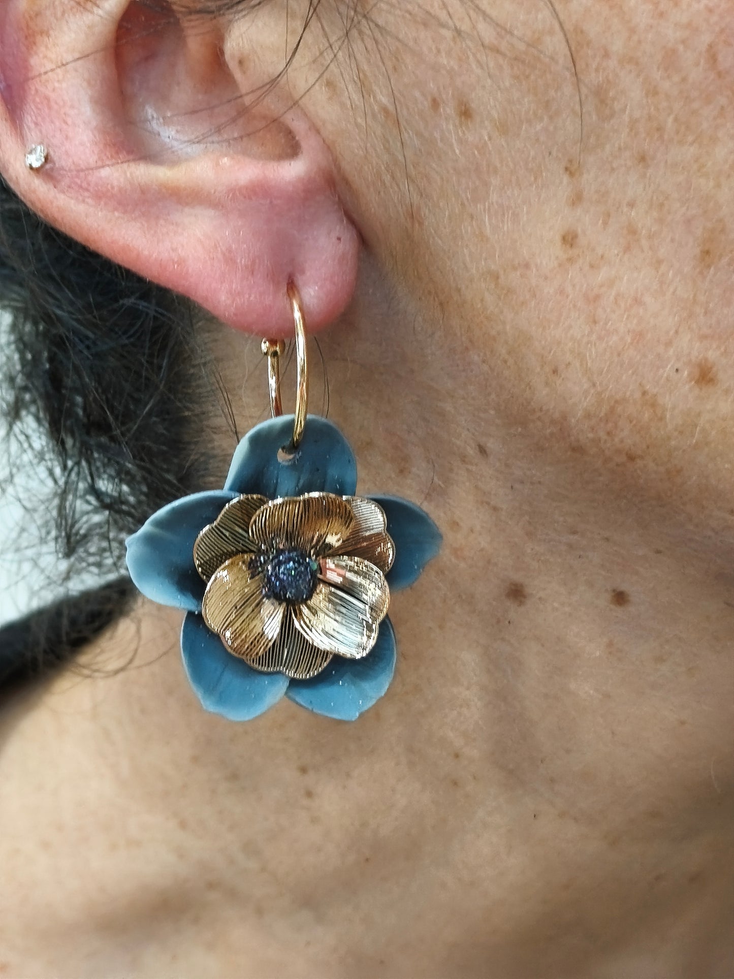 73- mille et une nuits boucle d'oreilles luna