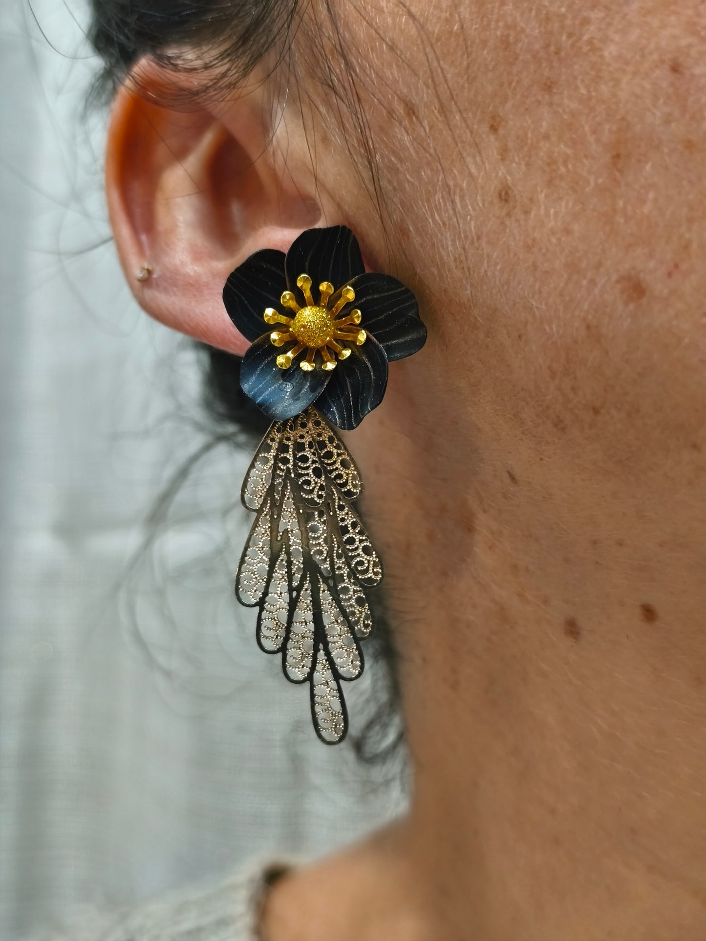 74- nocturne boucles d'oreilles pendante