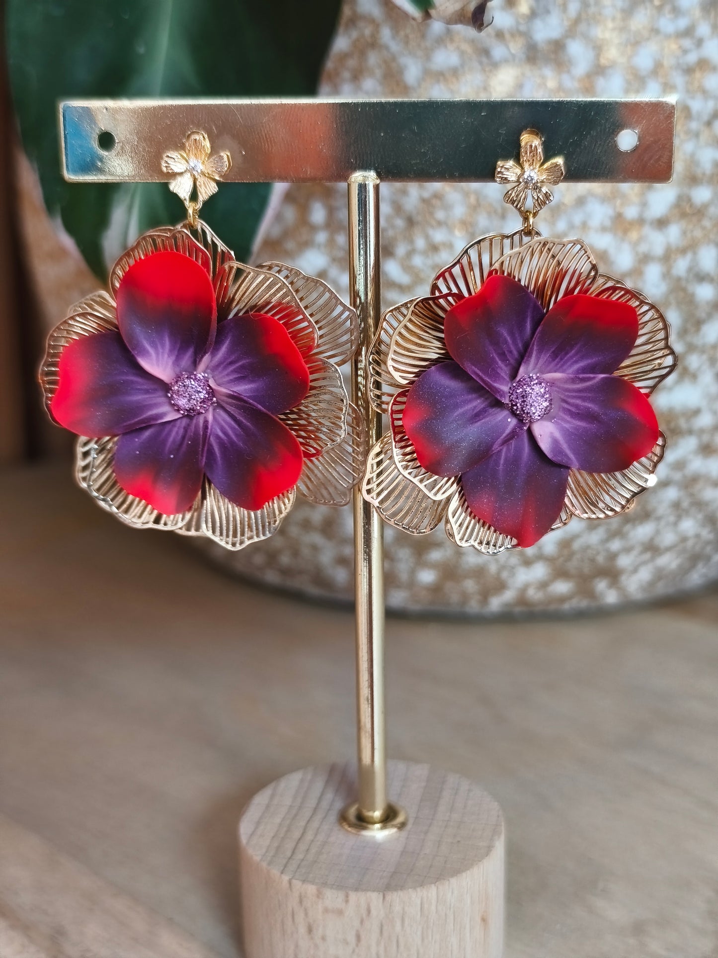 Boucles d'oreilles coralie