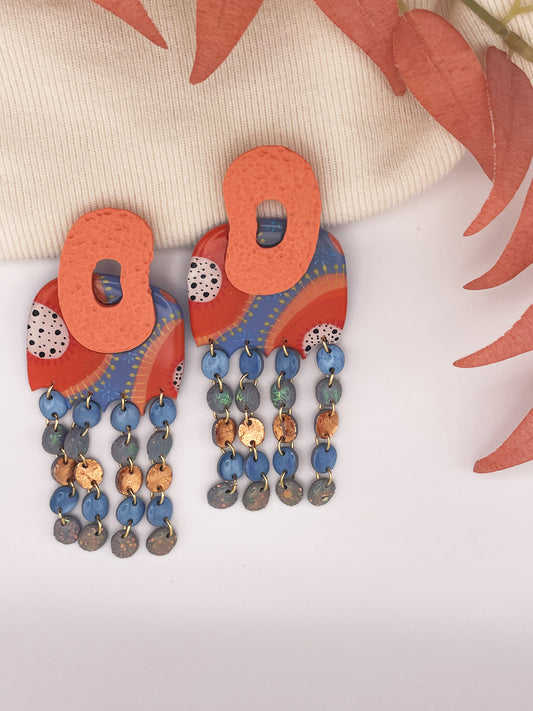Boucles d'oreilles "Désir Inaccessible – Originalité et Éclat Coloré