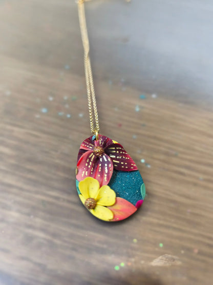 13- collier jardin fleuri d'automne Pistil Art