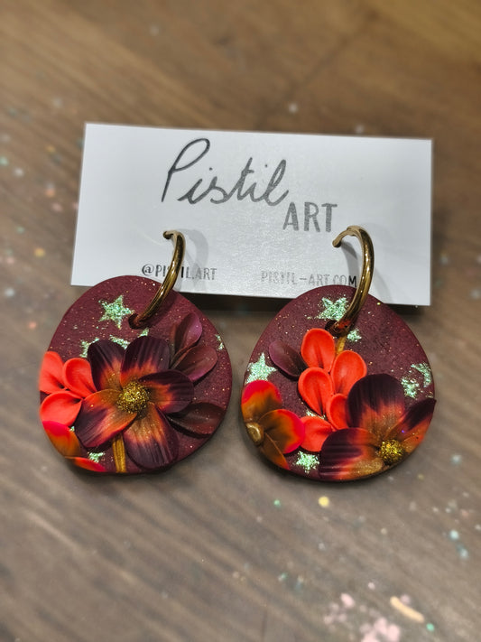 60- crépuscule jardin fleuri créole