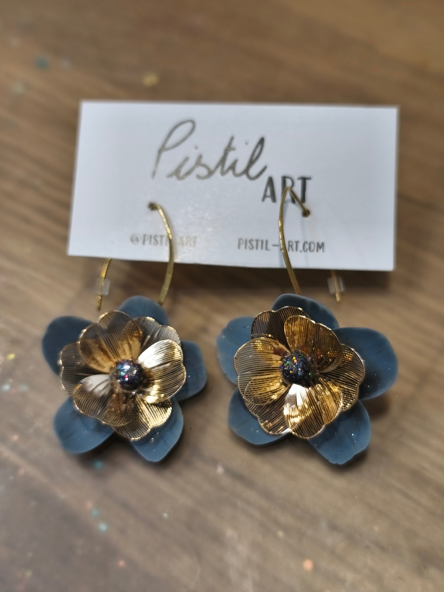 79- mille et une nuits boucle d'oreilles fleur