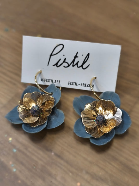 73- mille et une nuits boucle d'oreilles luna