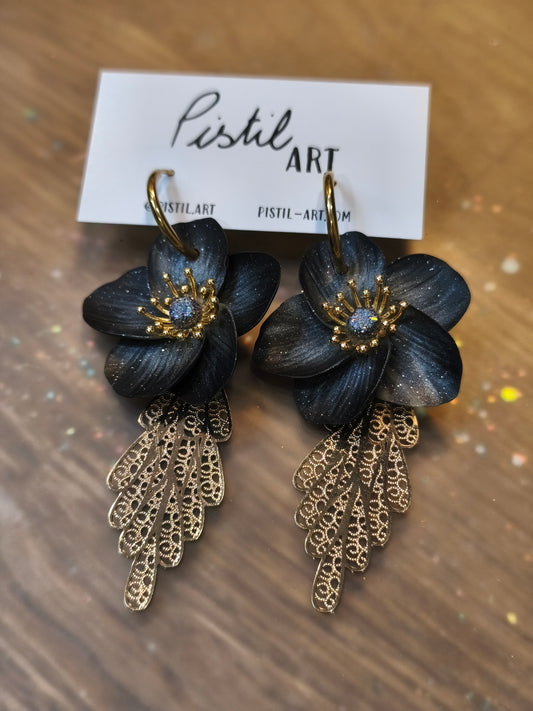 84- nocturne boucles d'oreilles