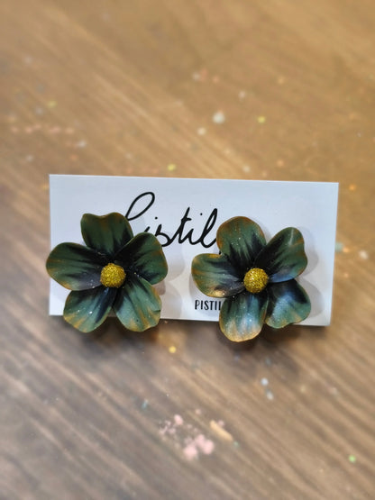 86- kaki puce fleur Pistil Art