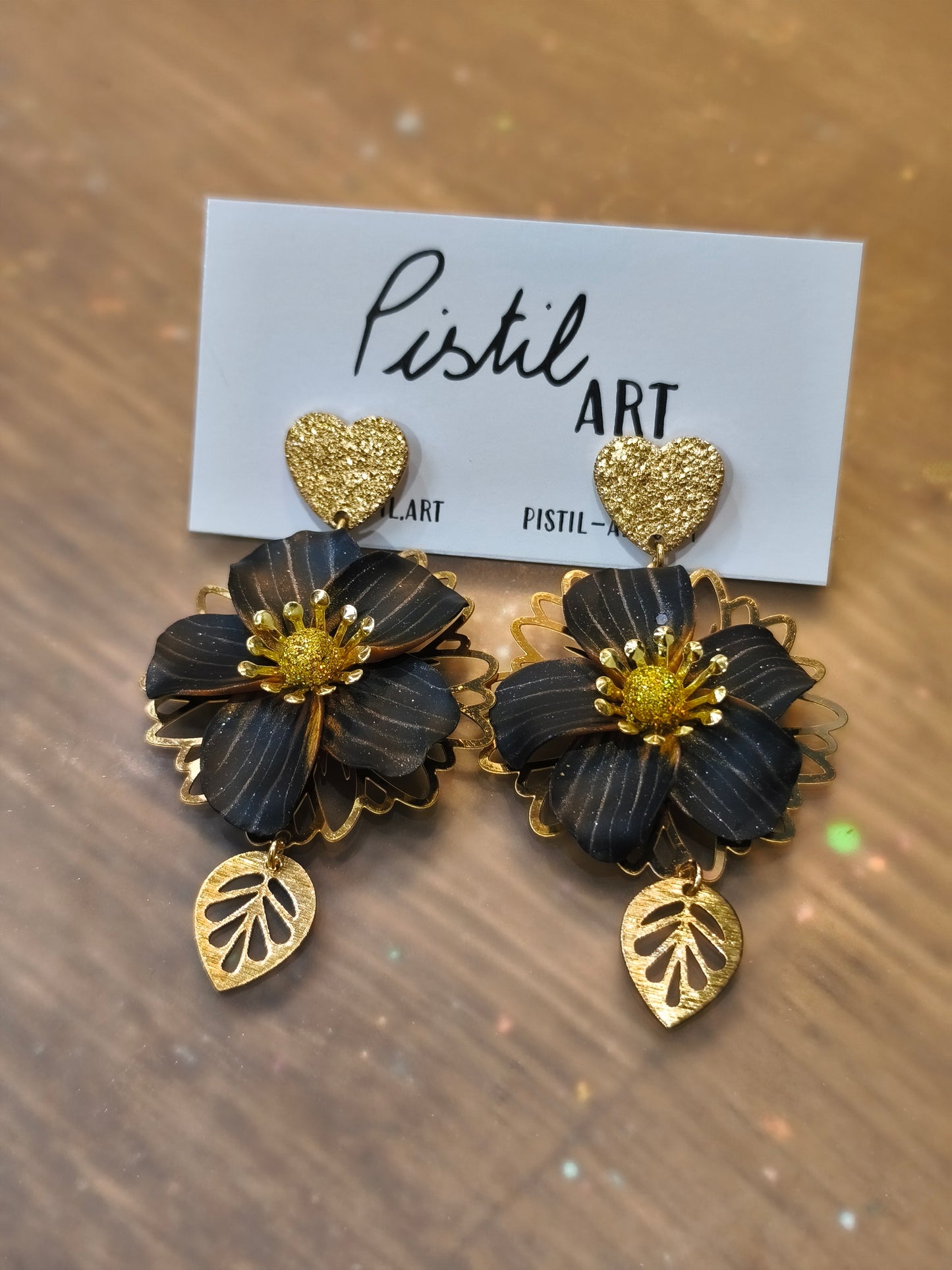 50- nocturne boucles d'oreilles pendante