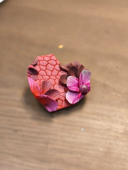 26 A- Broche jardin fleuri Pistil Art bijoux fleuris
