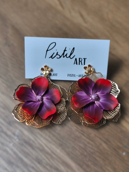 Boucles d'oreilles coralie
