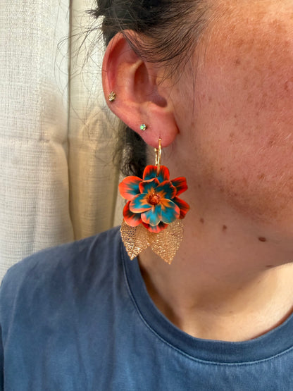 Boucles d'oreilles feuilles