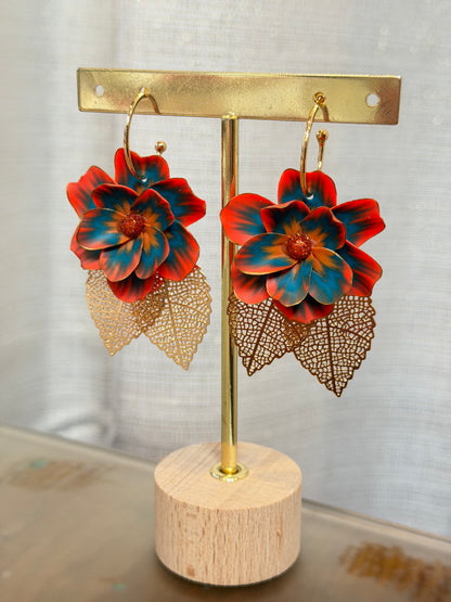 Boucles d'oreilles feuilles
