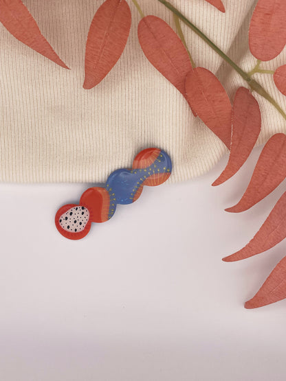 Barrette Désir Inaccessible – Élégance Colorée et Artisanale