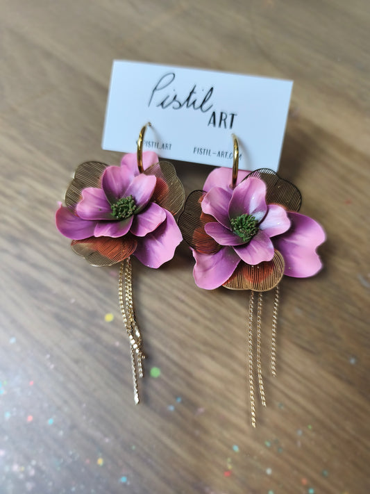 Boucles d'oreilles Cerise